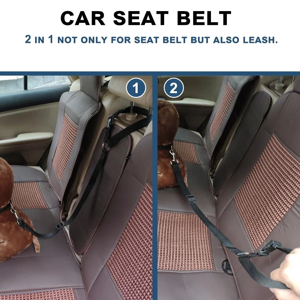 Two-in-one Pet Car Seat Belt for Dog