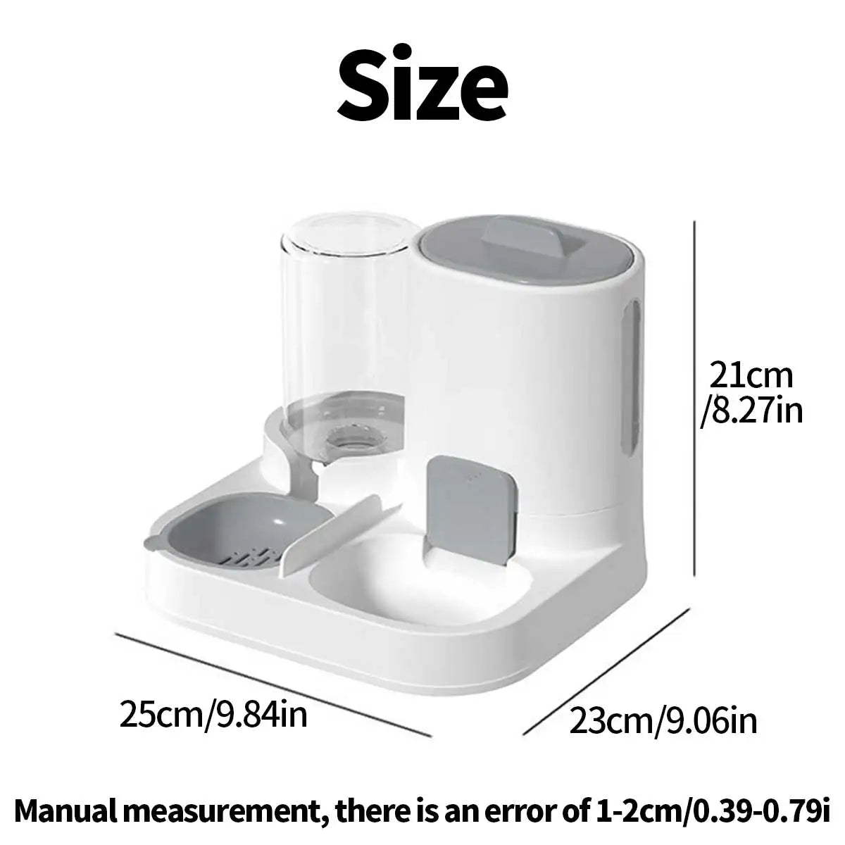 Feeder - Dual-purpose Drinking and Feeding Unit Dogs and cat