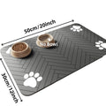 Dog Cat Feeding Mat-Absorbent Pet Placemat for Food and Water .