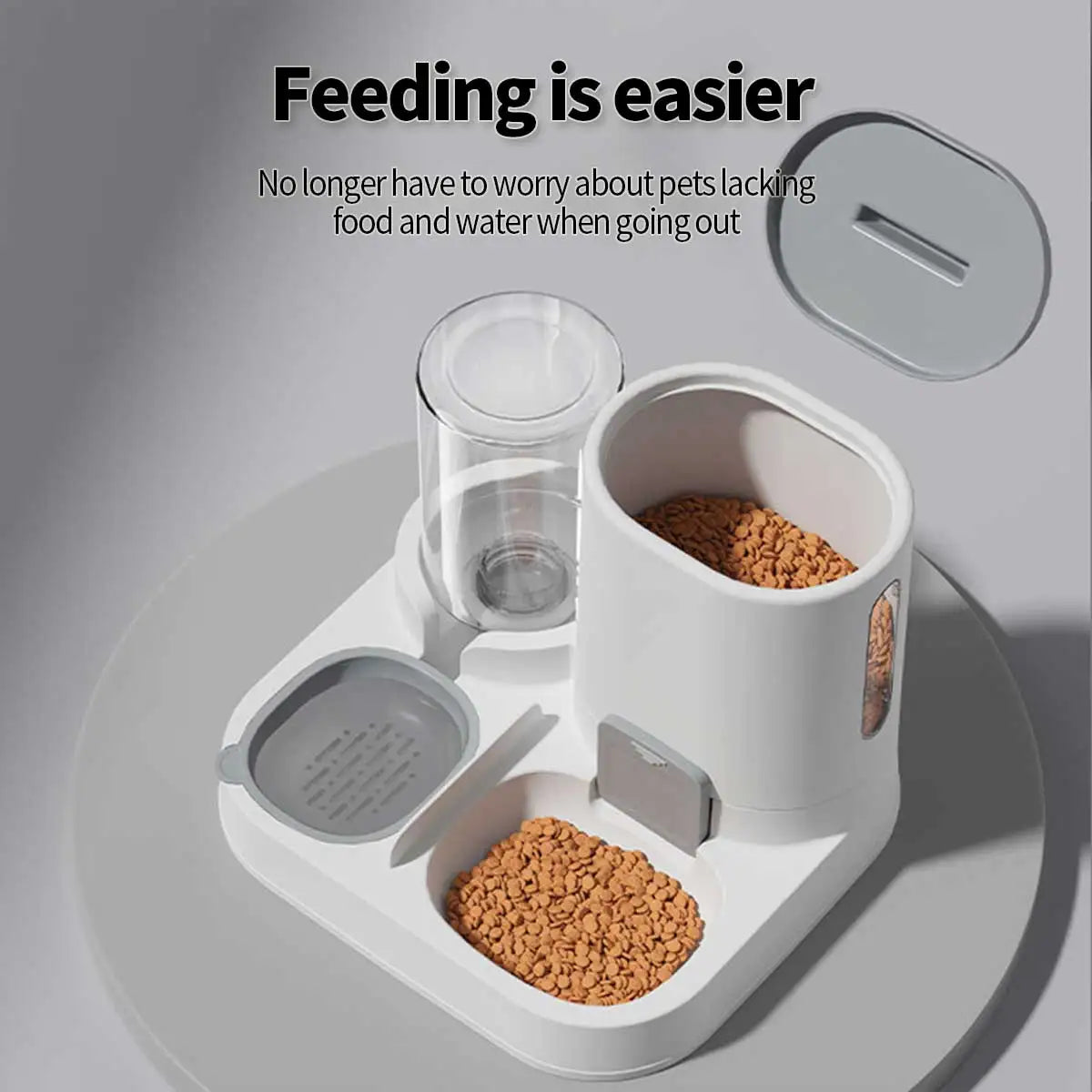 Feeder - Dual-purpose Drinking and Feeding Unit Dogs and cat